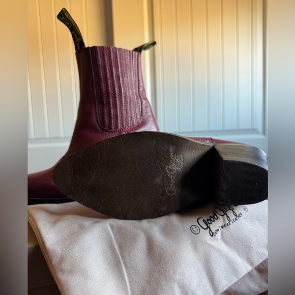 Good Guys Don't Wear Leather Daisy Boot - Burgundy - 38 - Picture 3 of 6